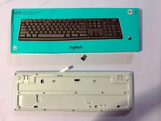 Teclado Sem Fio Logitech K270 USB Original - Usado - Foto 2