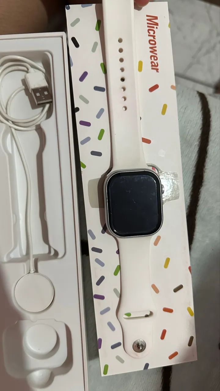 Relógio Watch 9 pro na cor silver  - Foto 5