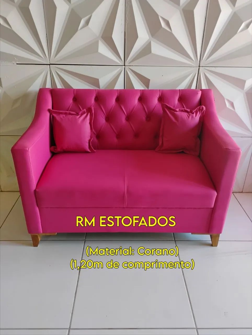 Sofá de 2 lugares para barbearia - Foto 2