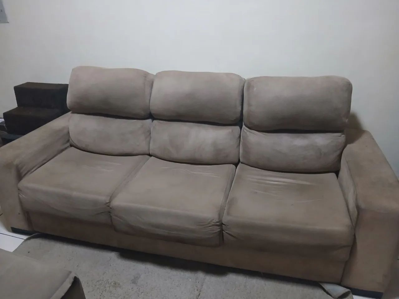Sofá retrátil 3 lugares 