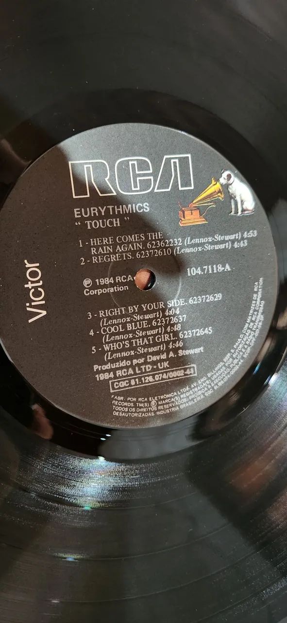 Disco de vinil EURYTHMICS TOUCH lp - Foto 5