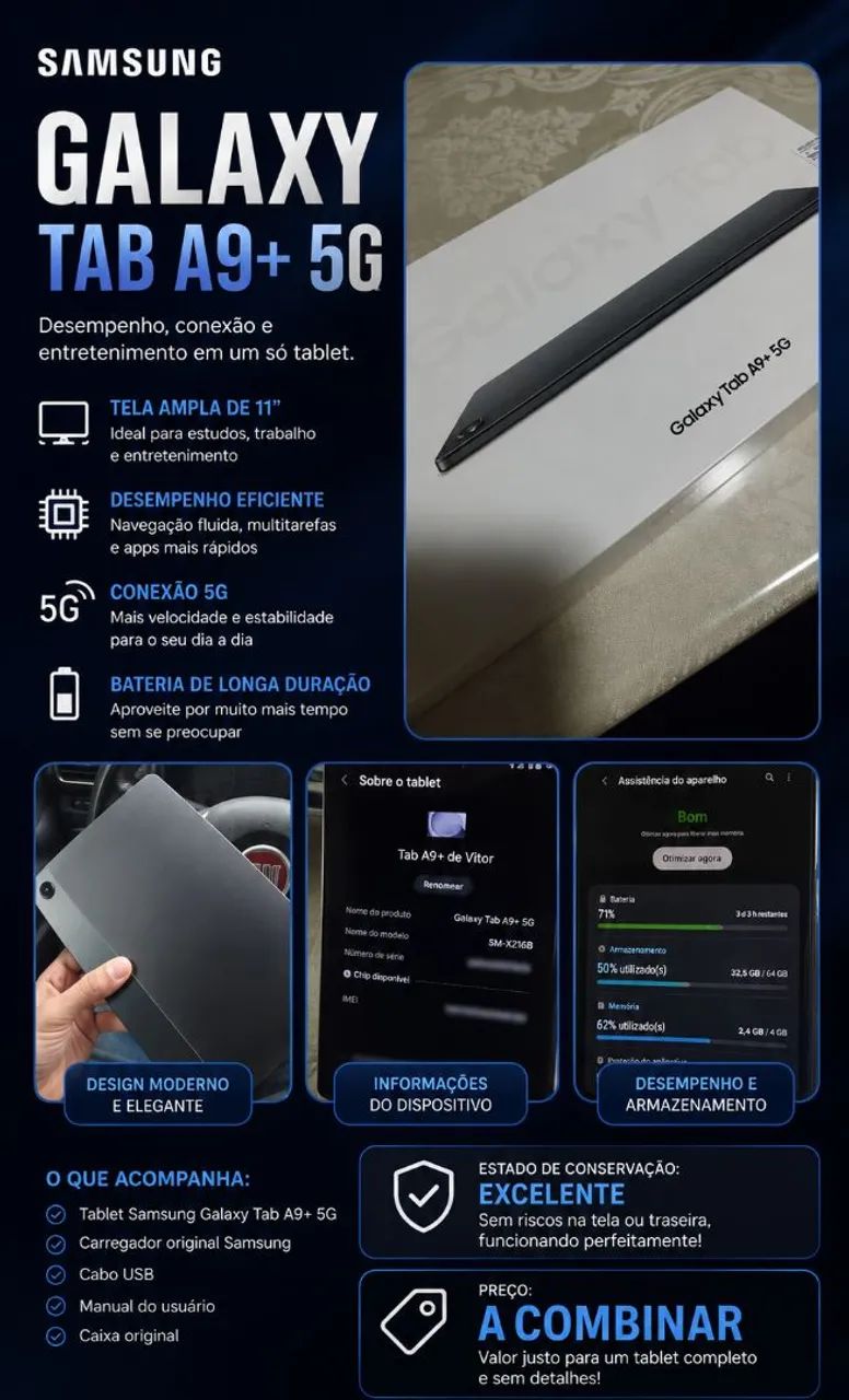 Tablet Samsung A9 Plus  - Foto 5