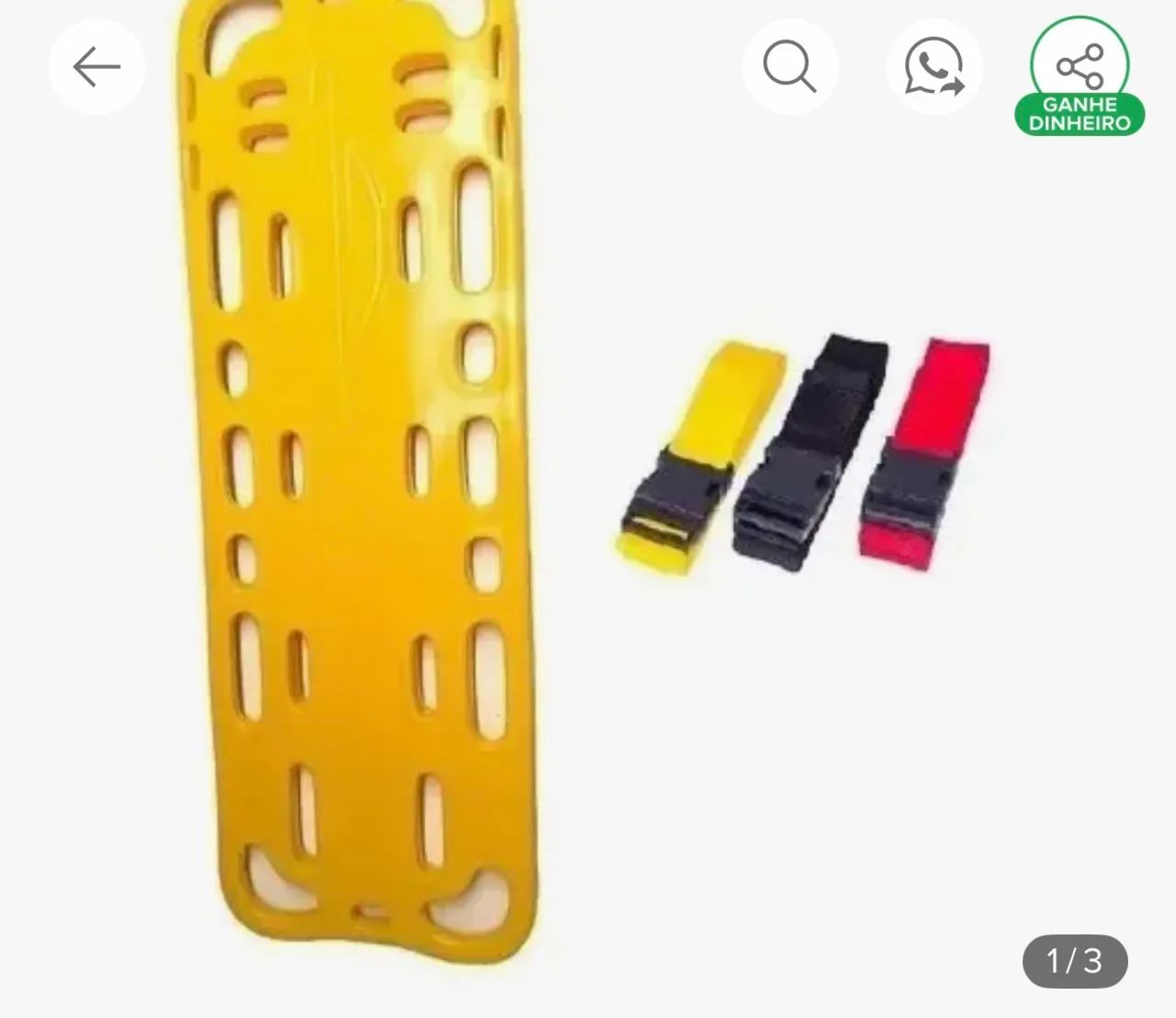 Prancha maca polietileno infantil nova com kit cinto - Foto 5