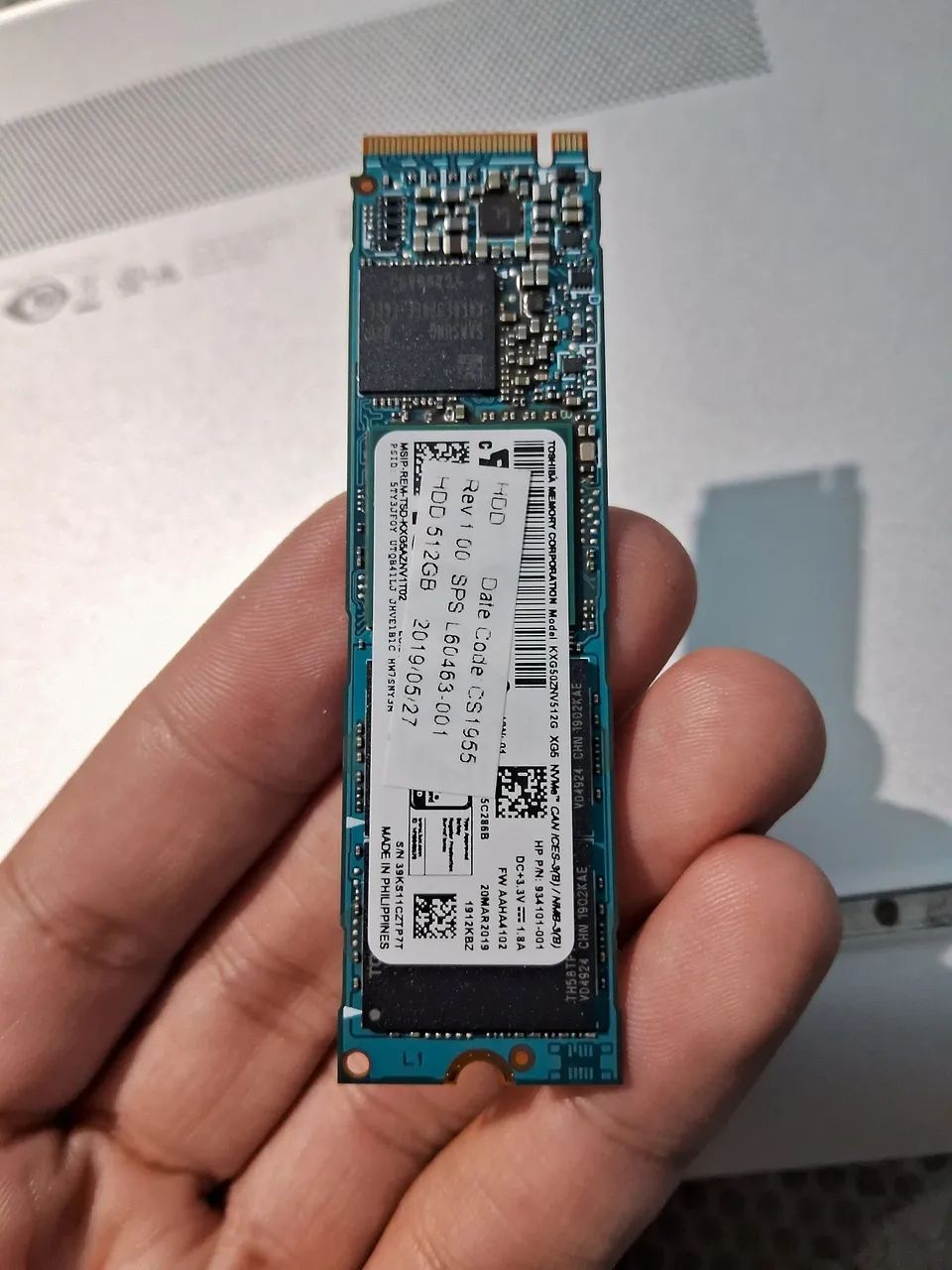 ②-WA588-TOSHIBA NVMe 512GB SSD 1点 SSD NVME 512gb Toshiba - Armazenamento - Vila Industrial, São José