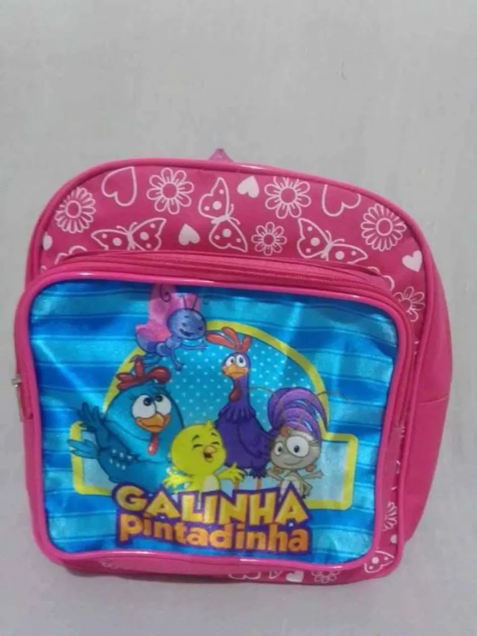 Mochila infantil tema Galinha Pintadinha