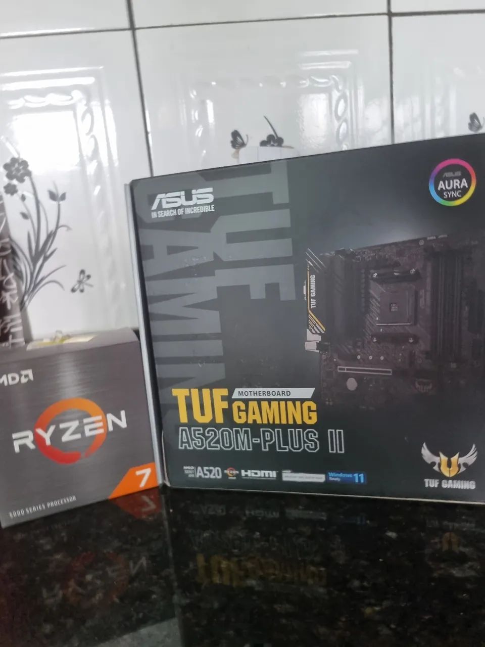 AMD ryzen 5700 + placa mãe tuff gaming plus a520 plus 2 - Foto 2