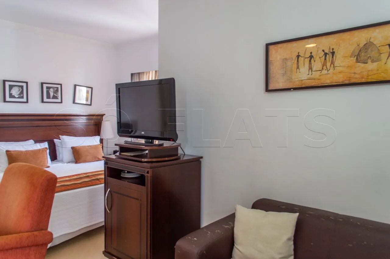Flat Clarion Faria Lima para locação com 54m² contendo 1 dormitório e 1 vaga de garagem. - Foto 4