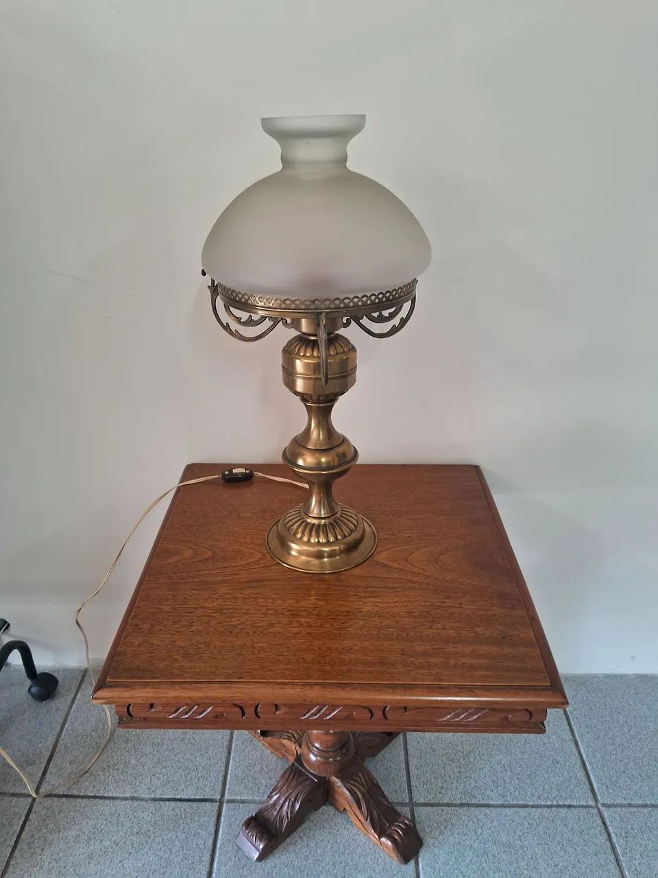 Abajur clássico em latão e bronze - Foto 4