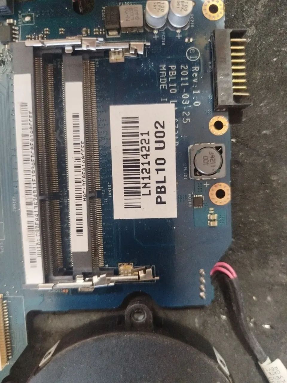 Placa mãe Compal Electronics PBL10 LA-6713P funcionando com processador i3 - Foto 3