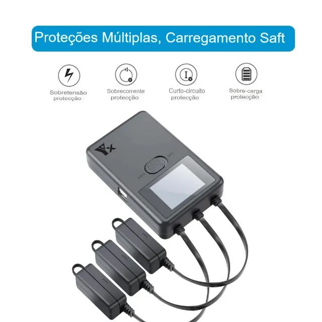 (4 em 1) Carregador Régua Hub USB Estação Carregamento Carga Drone Dji Mini3,4,5 PRO - Foto 6