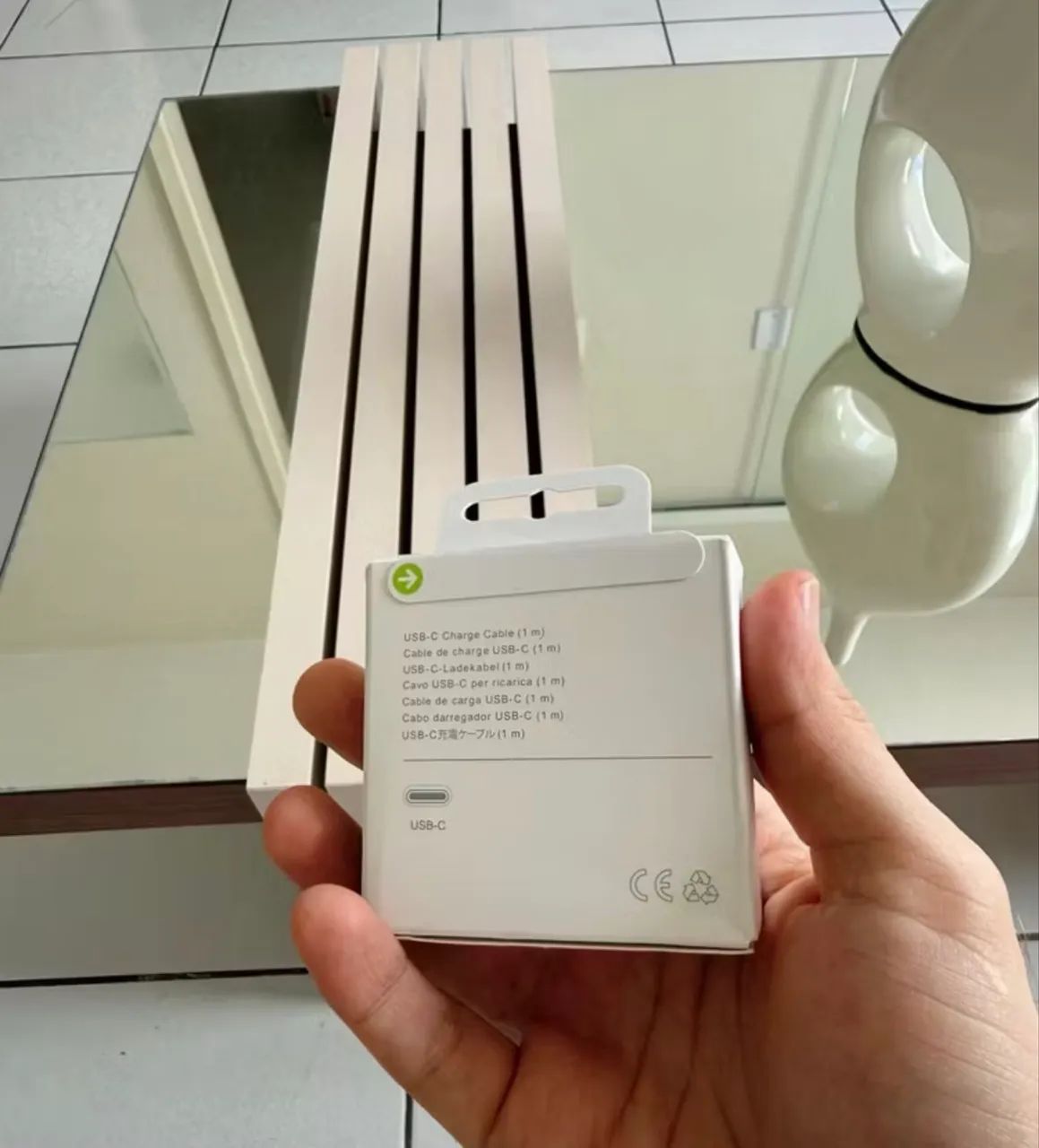 Cabo para iphone USB C tipo c, lacrado - Foto 2