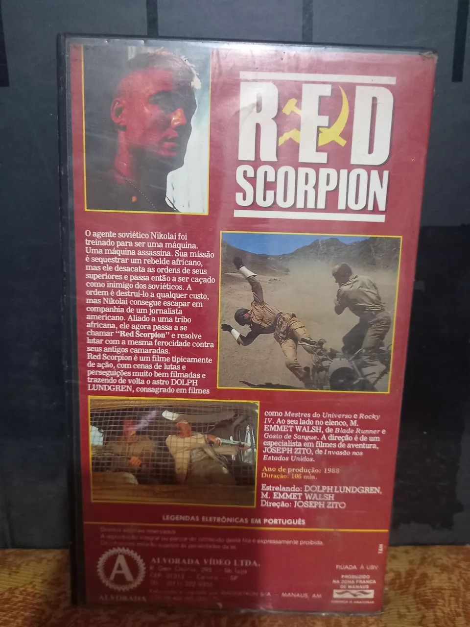 Fita VHS Filme Red Scorpion Leg. - Foto 2