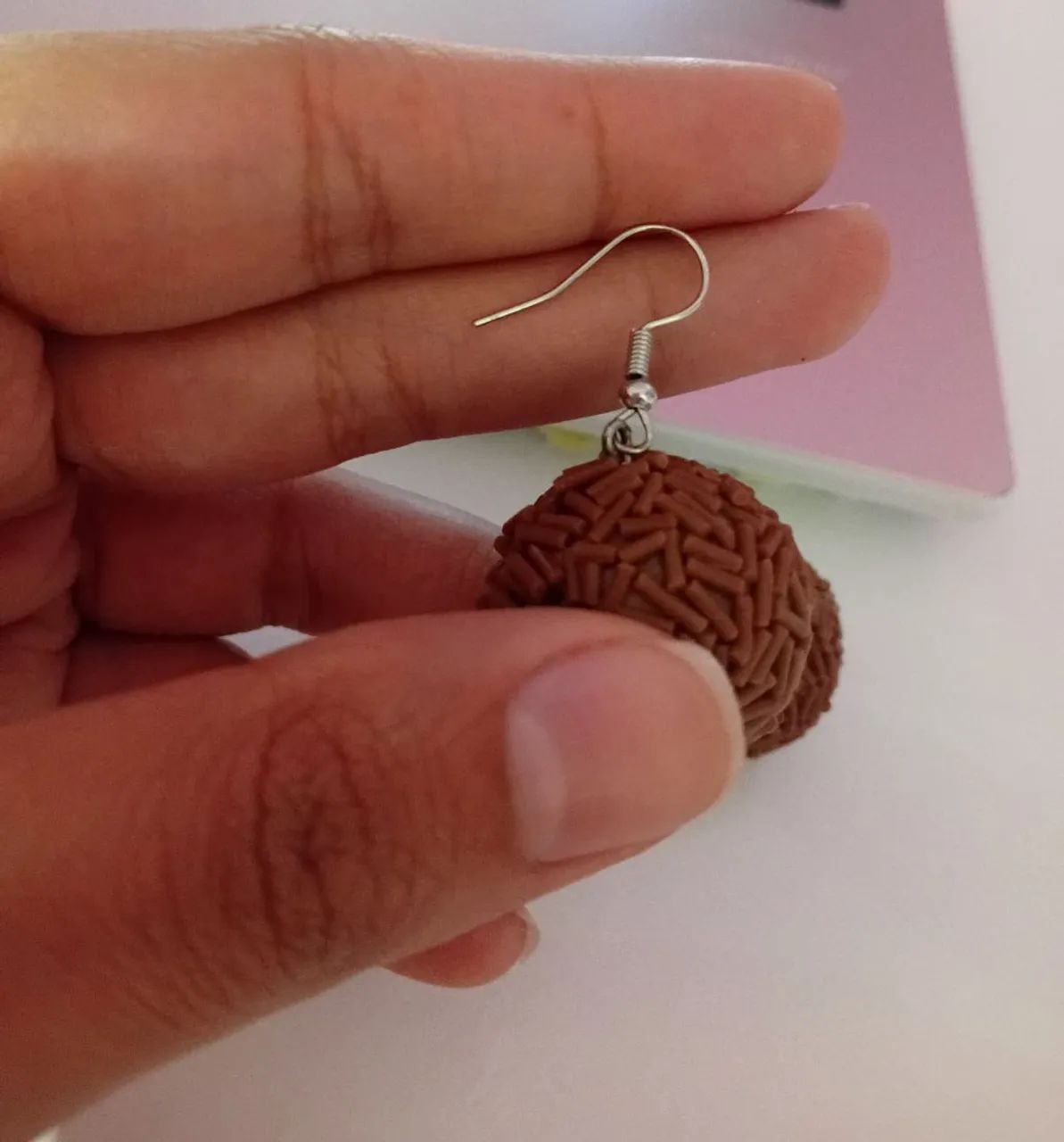 Brinco em forma de brigadeiro :) - Foto 2