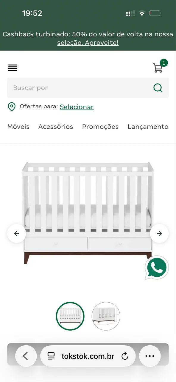 BERÇO 68 CM NANA