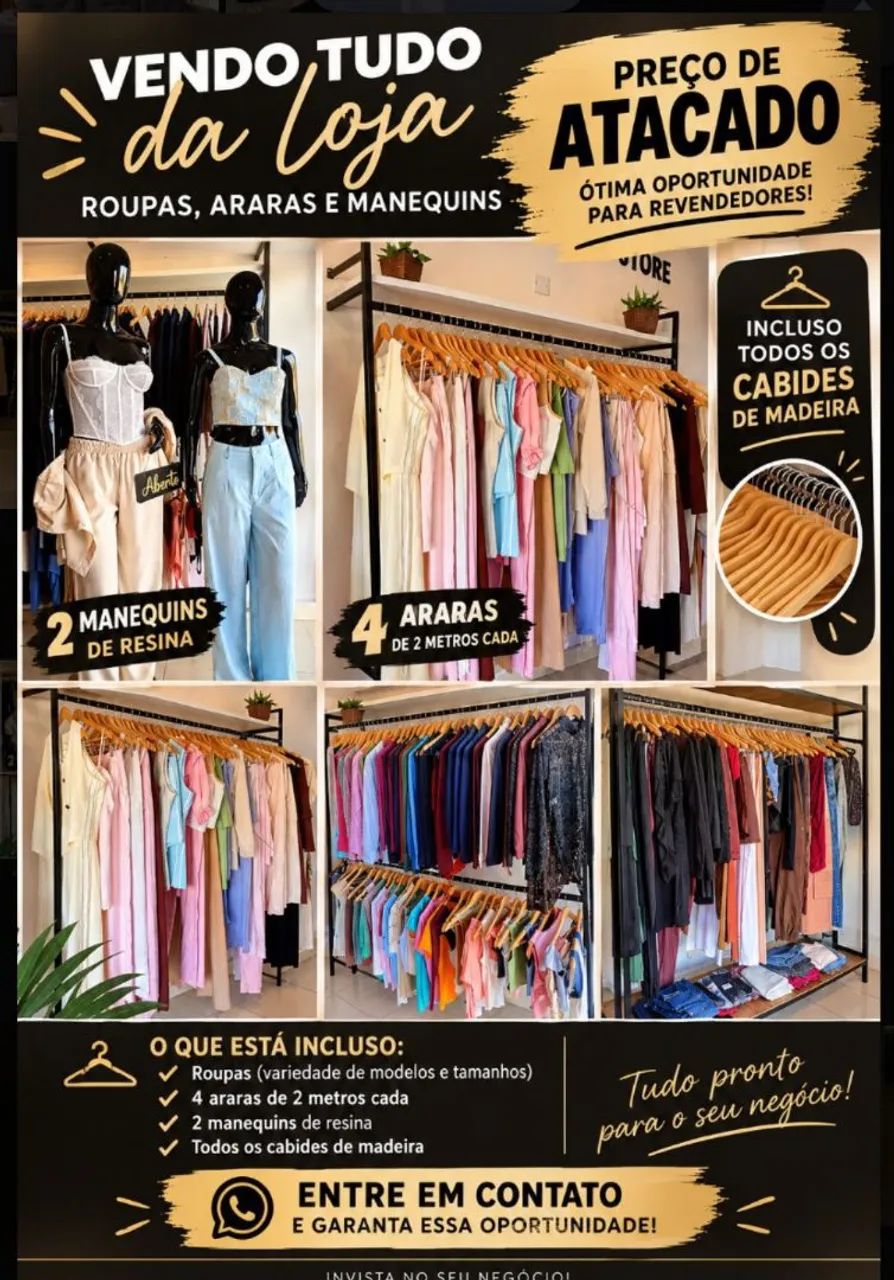Móveis de loja de roupas 