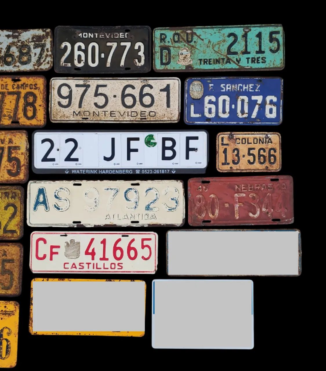 Placas amarela antiga e estrangeira - Foto 3