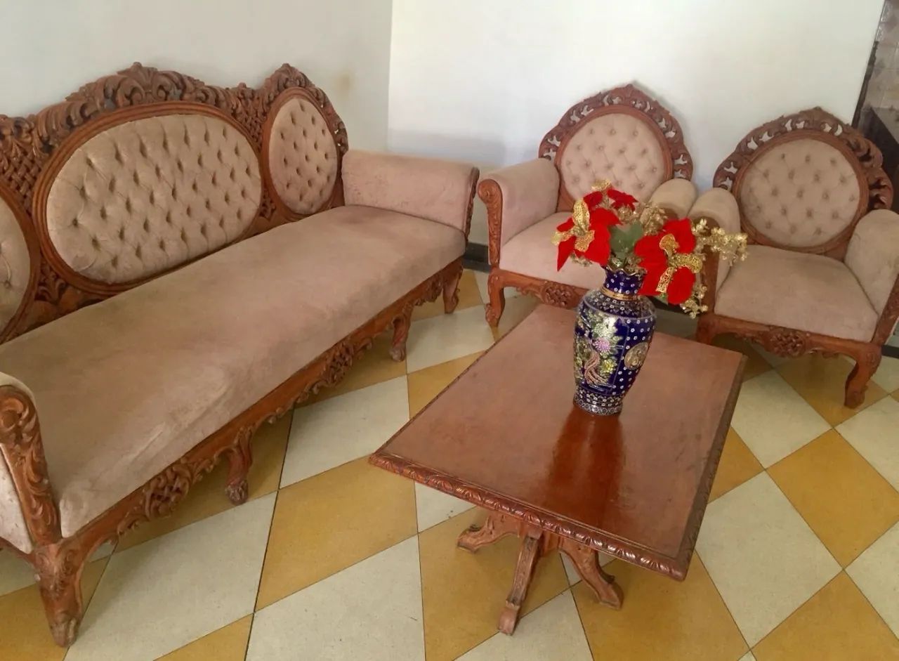 Conjunto de sofá retrô/vintage