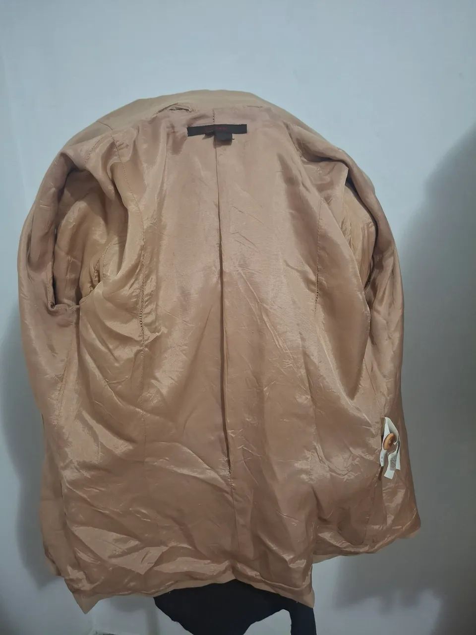 Blazer alfaiataria bege nude  zara basic tm M - Foto 3