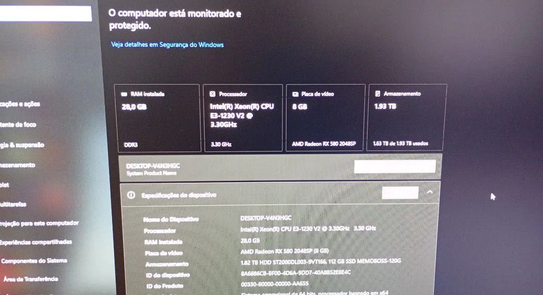 Kit Xeon E3-1230 v2 + 28GB RAM + ASUS P8H67-V (SEM HD e SEM placa de vídeo)