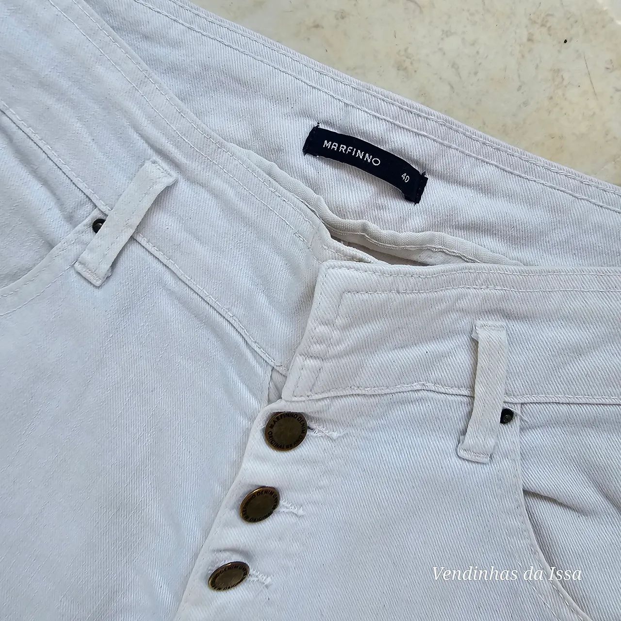 Calça Jeans Feminina Branca Marfinno Renner - Foto 4