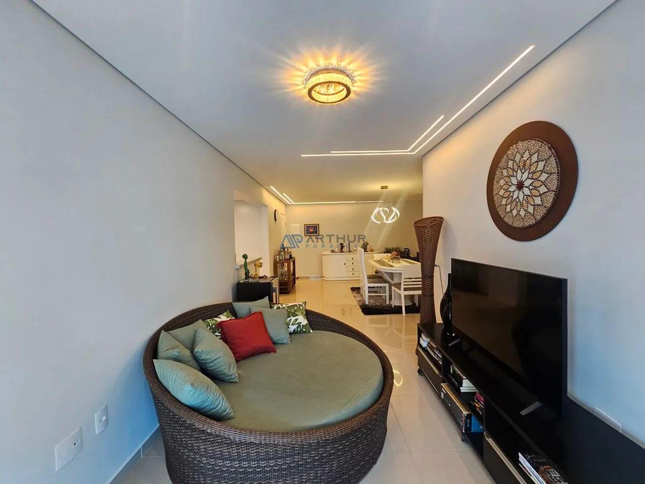 Apartamento para locação em Praia Grande no Caiçara com 2 dormitórios 96m² - Foto 6
