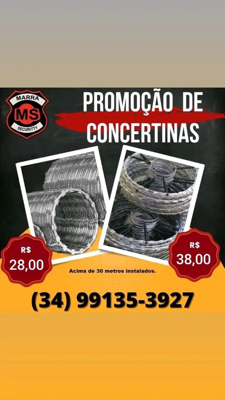 Concertina com choque e sem choque 