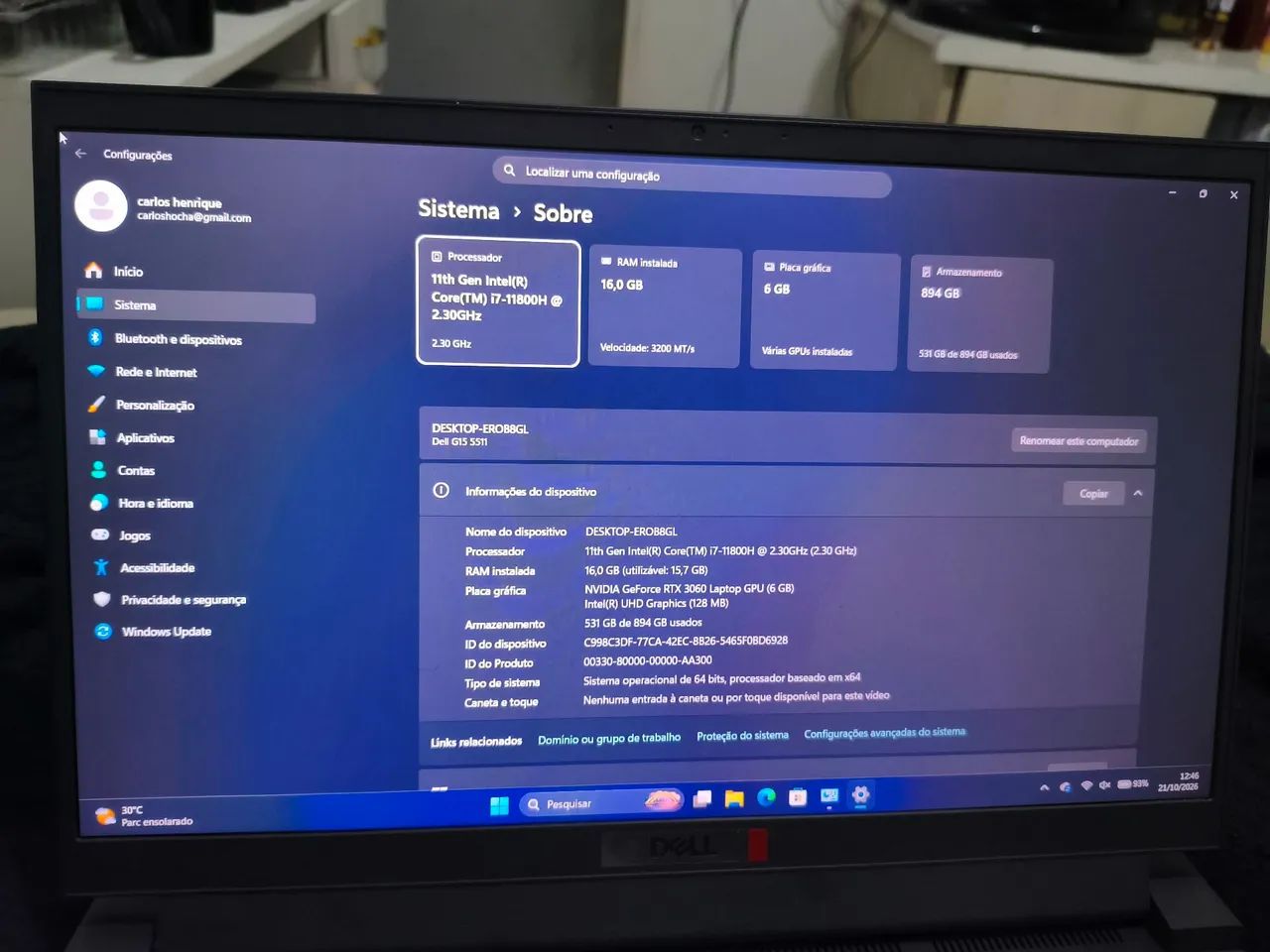 Notebook Dell g15 - Foto 2