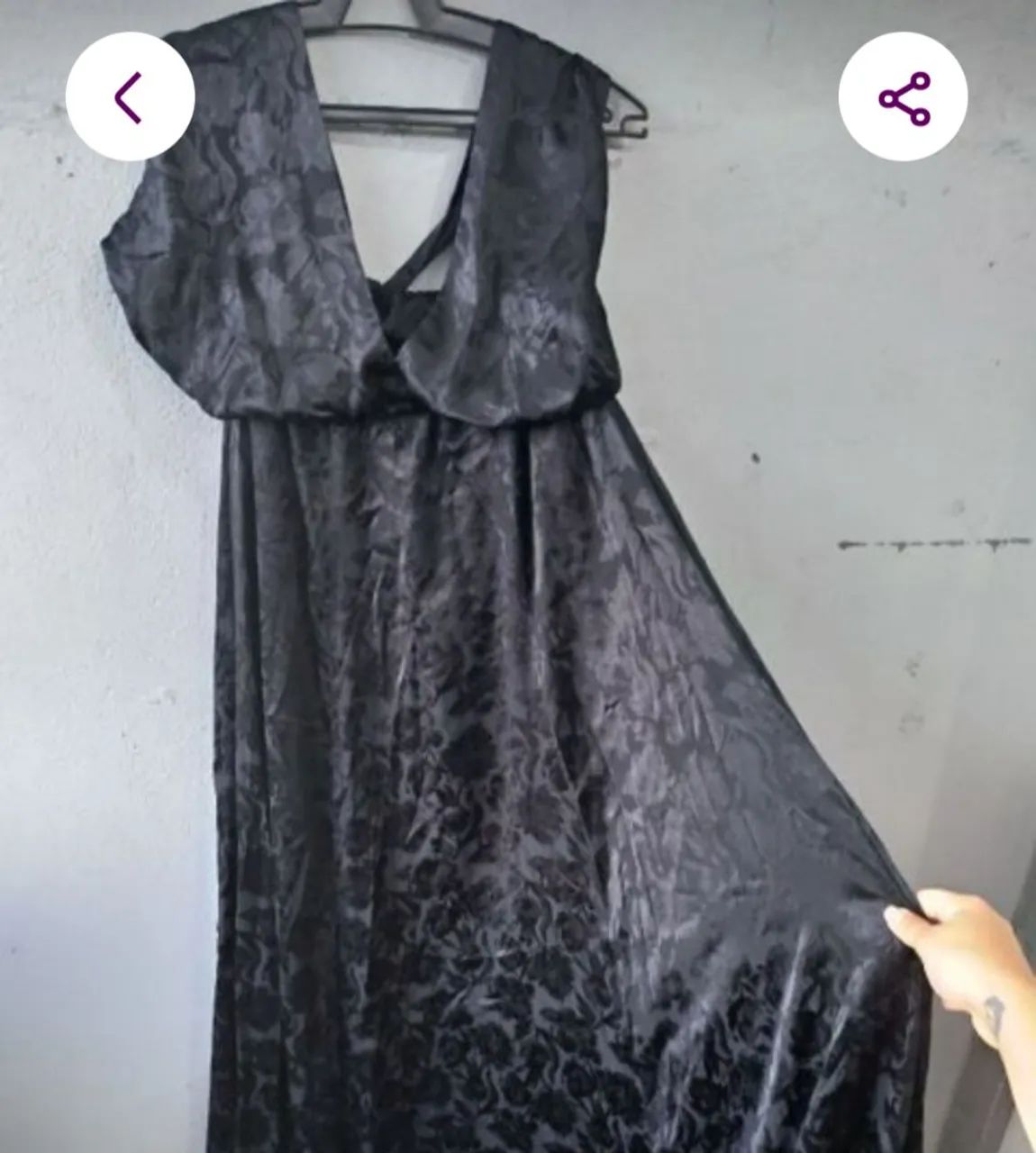 Vestido longo preto  - Foto 2