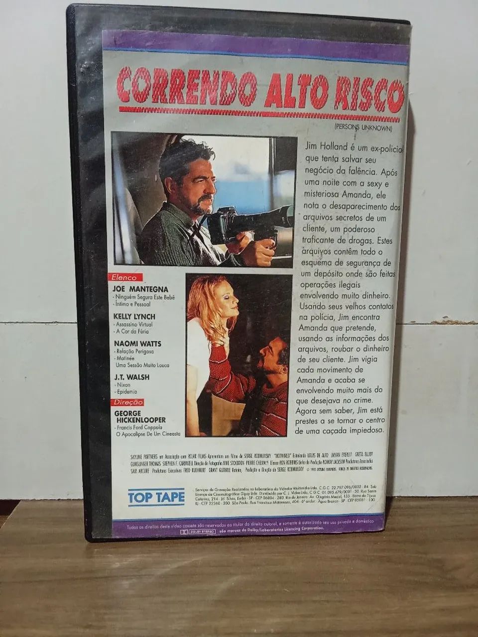 Vhs filme correndo alto risco (legendado) - Foto 2