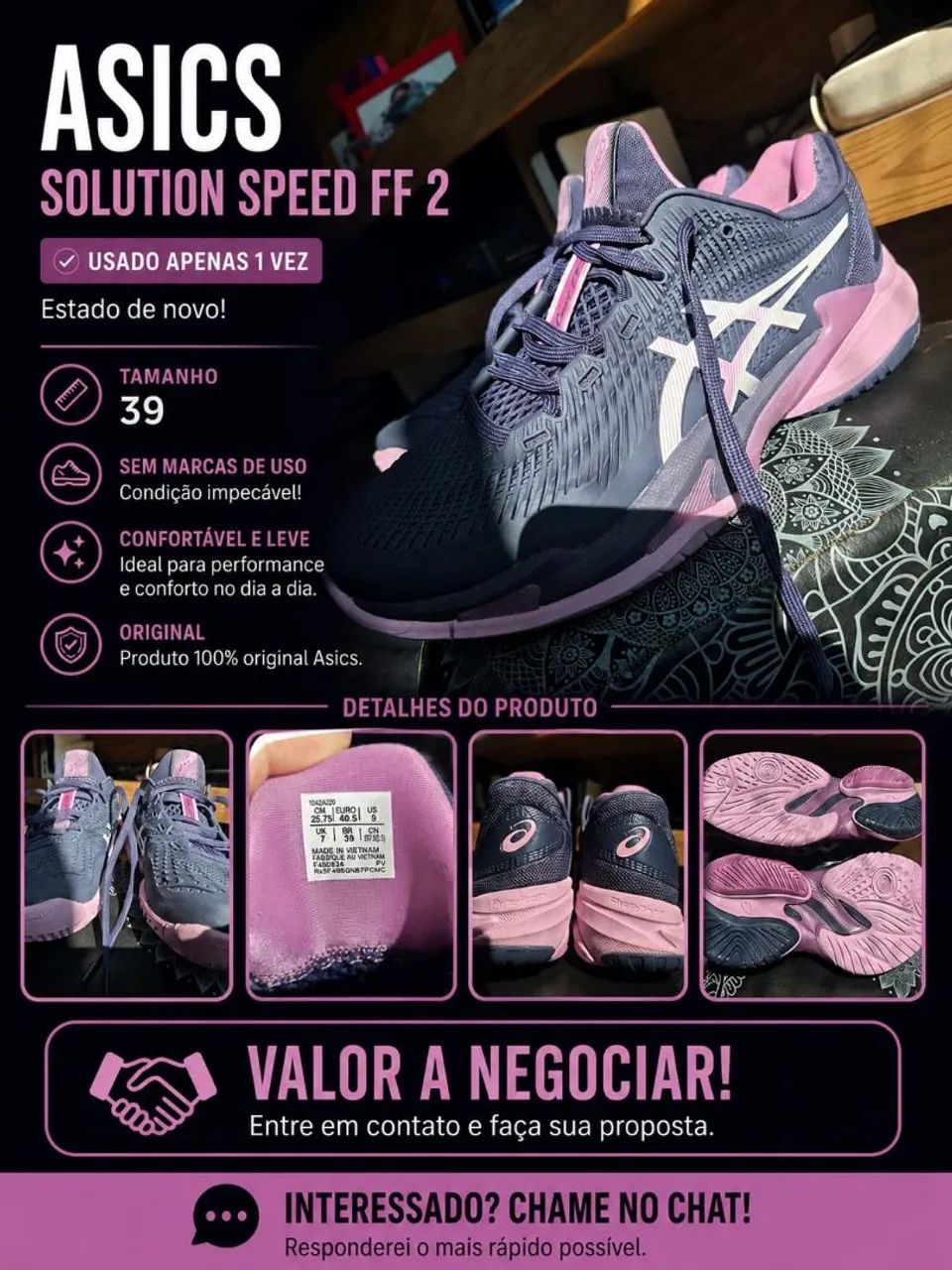 Tênis Asics Feminino 39