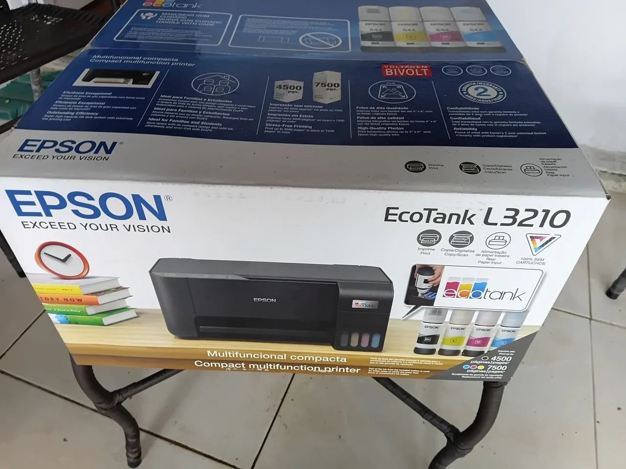 Impressora Epson nova EcoTank L3210 - Foto 5