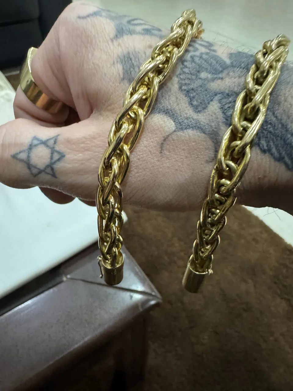 Pulseira de ouro 18k certificado garantia eterna  - Foto 3