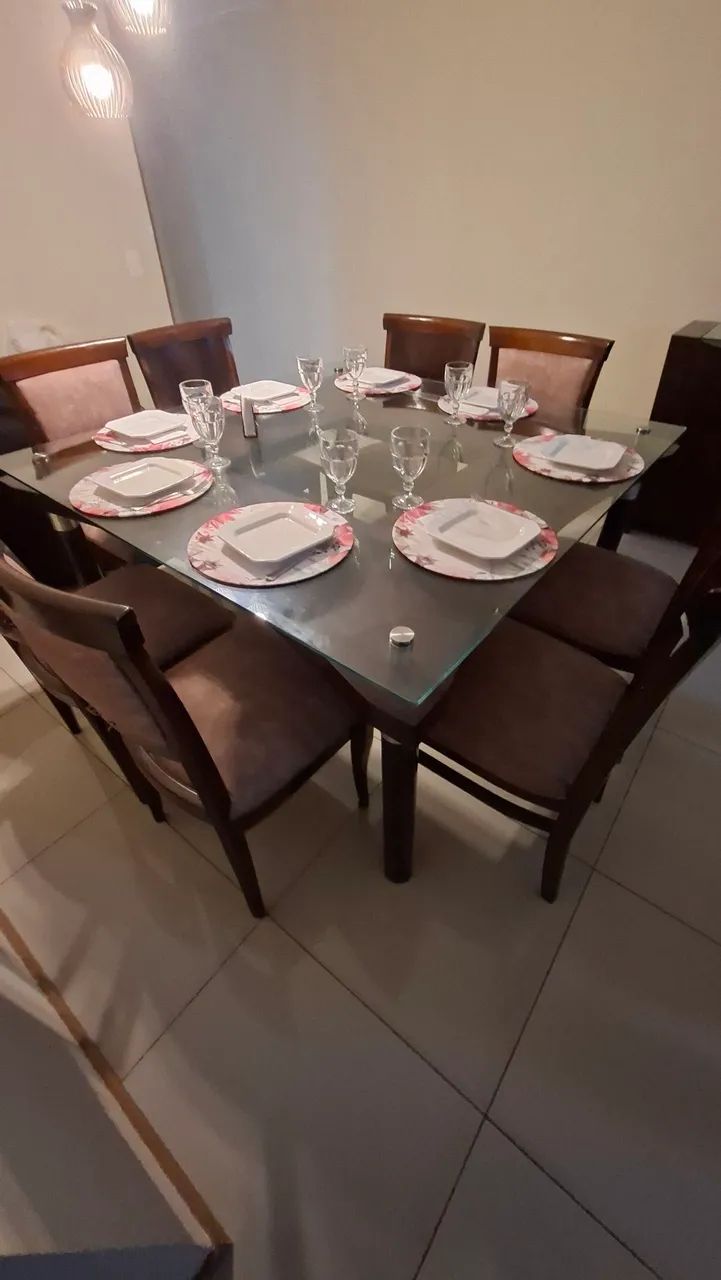 Conjunto de mesa + 08 cadeiras + 01 Buffet  - Foto 5