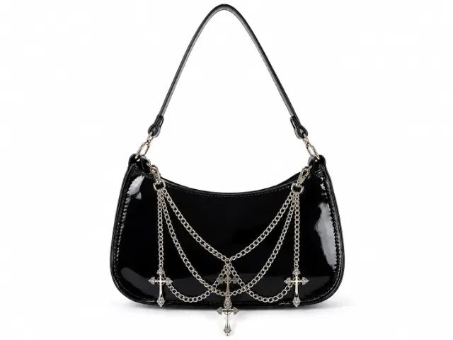 Bolsa rock corrente cruz