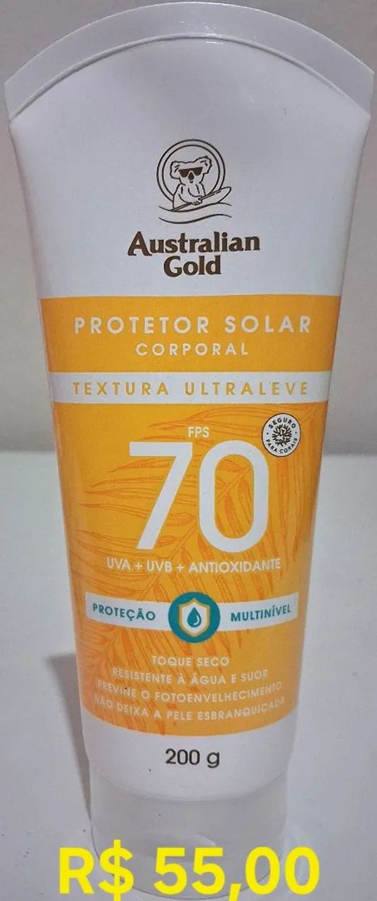 Protetor solar corporal 70 FPS Australian Gold