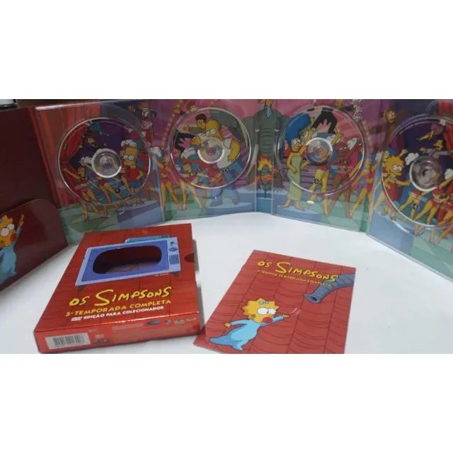 DVD Box Quadruplo Os Simpsons - 5ª Temporada Completa - Edição Para Colecionador ( 23954 ) - Foto 6