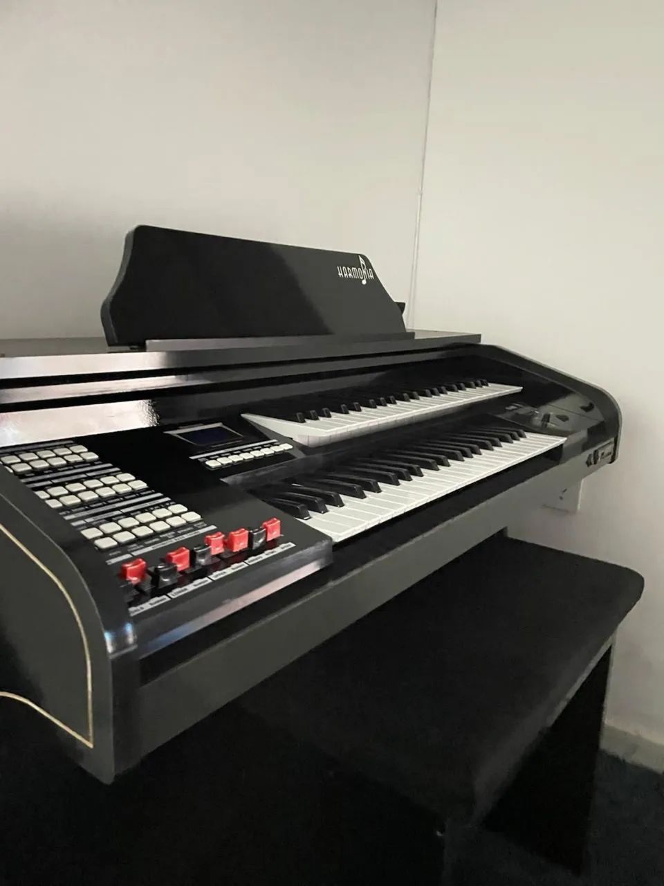 Órgão Eletrônico HS90 D harmonia preto  - Foto 4