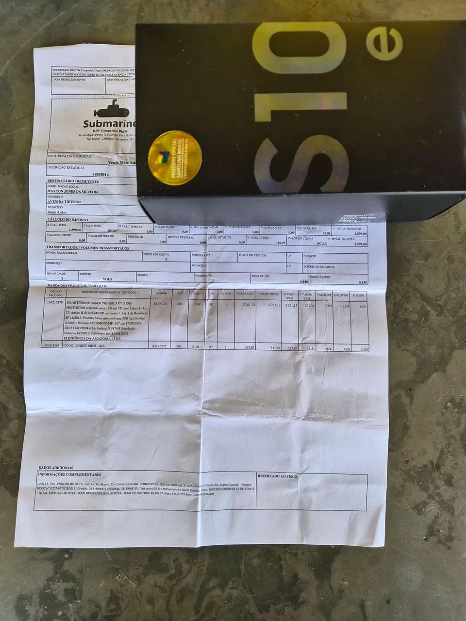 Smartphone Celular Samsung S10e Preto - Foto 4