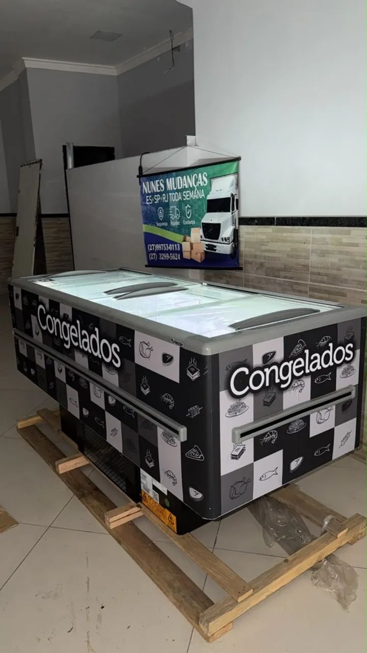 Ilha para frios e congelados 