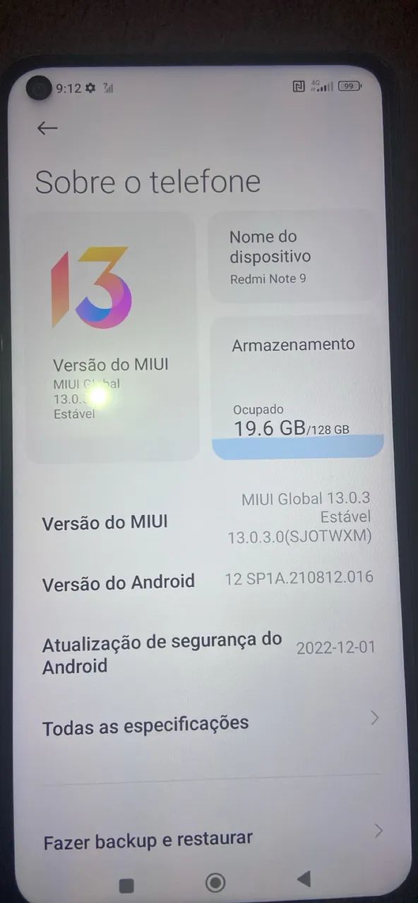 Redmi note 9 128GB
