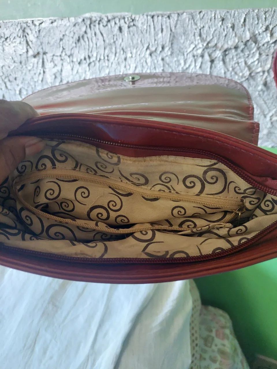 LIQUIDAÇÃO!! Bolsa Fem cor vinho - Foto 5