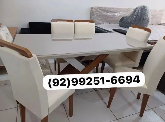 mesa de jantar 6 lugares com entrega