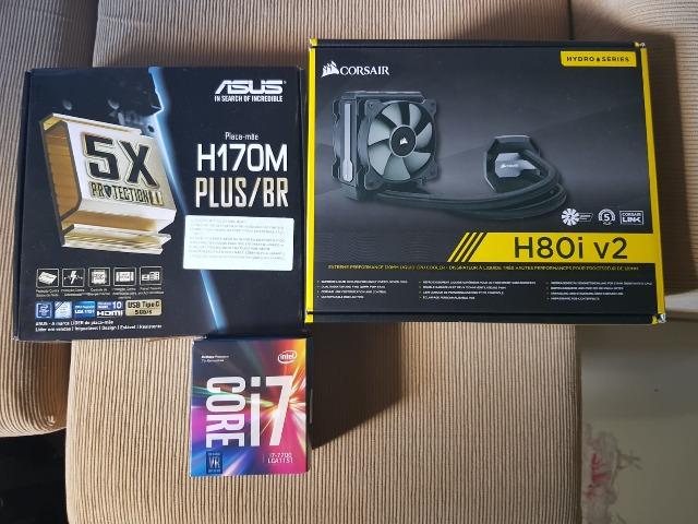 Kit Gamer Upgrade I7 7700 + 16GB DDr4 + H170 + WaterCooler H80iv2 - Foto 2