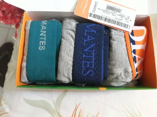 Kit Com 3 Cuecas Boxer Diamantes Lingerie - Foto 6