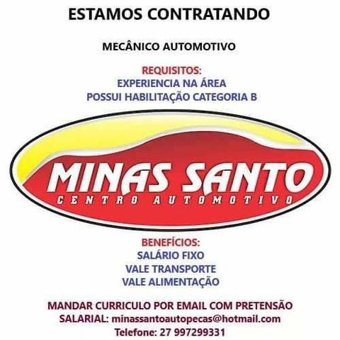 Contratamos mecânico automotivo