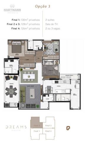 Apartamento Garden com 3 dormitórios à venda por R$ 1.099.998,96 - Ecoville - Curitiba/PR - Foto 4
