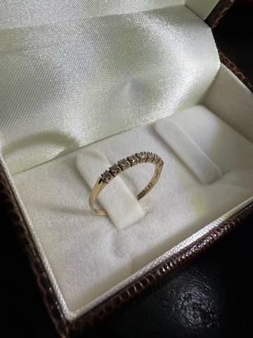 Meia aliança Ouro18k  - Foto 2