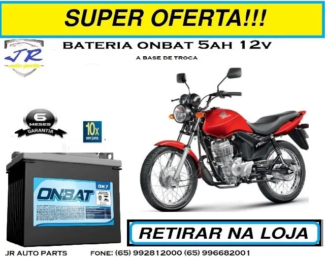 Bateria onbat 5ah Honda Fan 2010