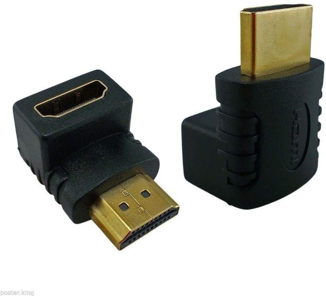 Adaptador Hdmi 90 Graus Em L Macho X Fêmea 1.4 P/ Tv Parede - 942 - Foto 2