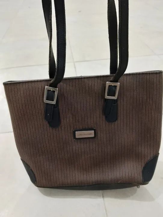 Bolsa de ombro marrom Santa Marinella 